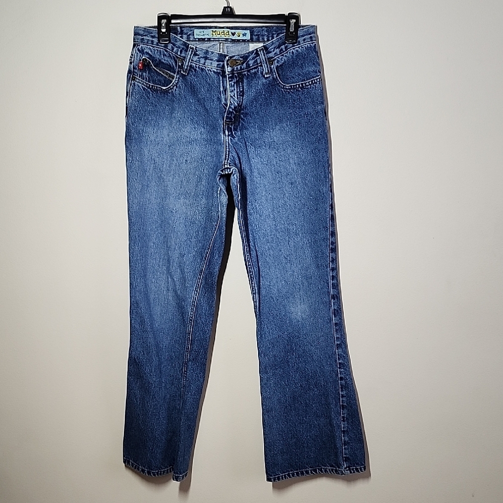 Mudd Y2K Women's Blue Jeans 100 Percent Cotton Size 13 Midrise